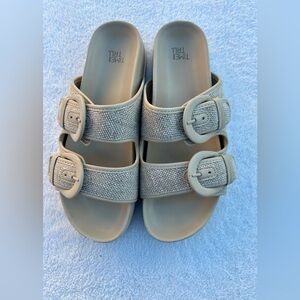 Time and Tru Sandals Dress Slide Ons Sz.8